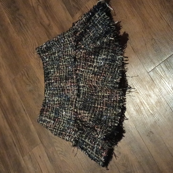 LPA Colorful Y2K 90S Ruffle Textured Woven Mini Skirt A37 - Picture 1 of 6